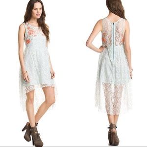 Free People Russian Nesting Doll Dress Ice Blue M